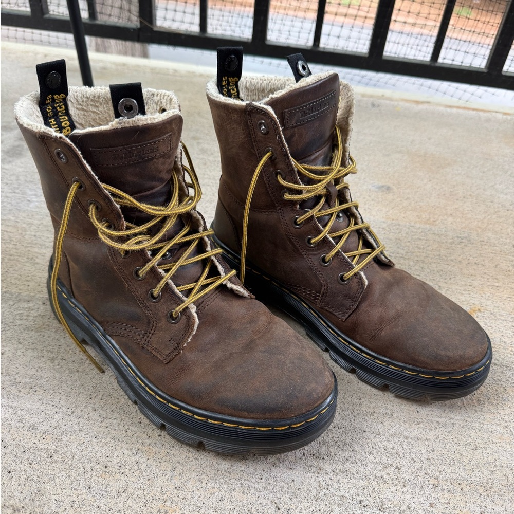 Doc martin Brown Leather Lace-Up boots